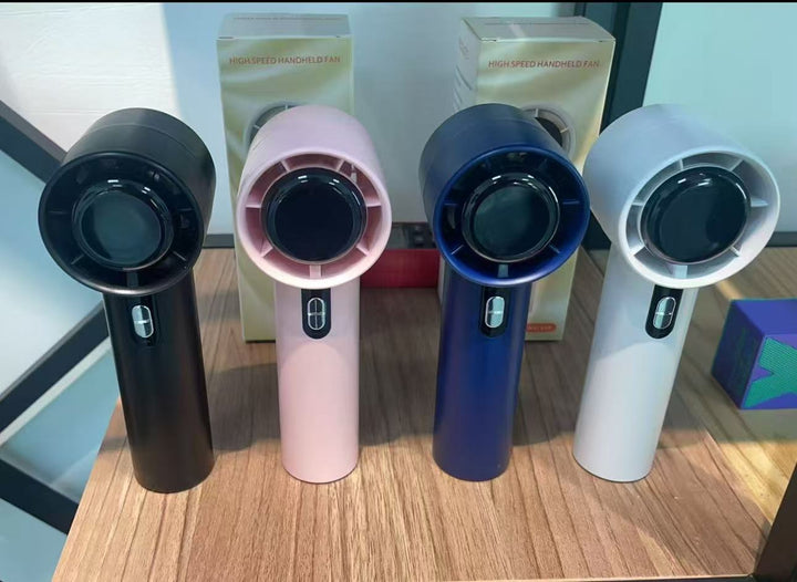 Cooling Multi-Speed Quiet Portable Rechargeable Handheld and Desktop Fan with LED Battery Display Kalsten