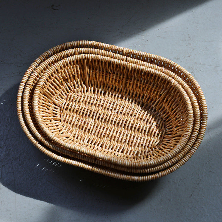 Unisex Rectangular Braided Basket with Ergonomic Design Kalsten