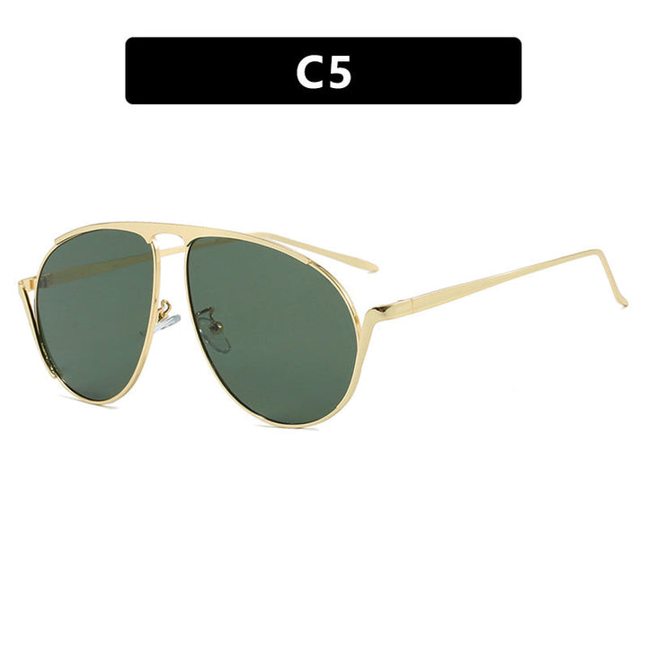 Ladies fashionable pilot sunglasses with polarized lenses and elegant metal frame Kalsten