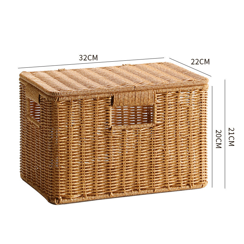 Unisex Multifunctional Storage Box made of natural wicker Kalsten