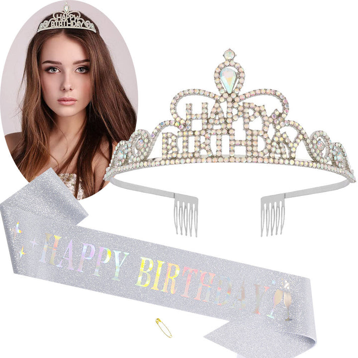 Women Funkenkrone with "Happy Birthday" lettering Kalsten