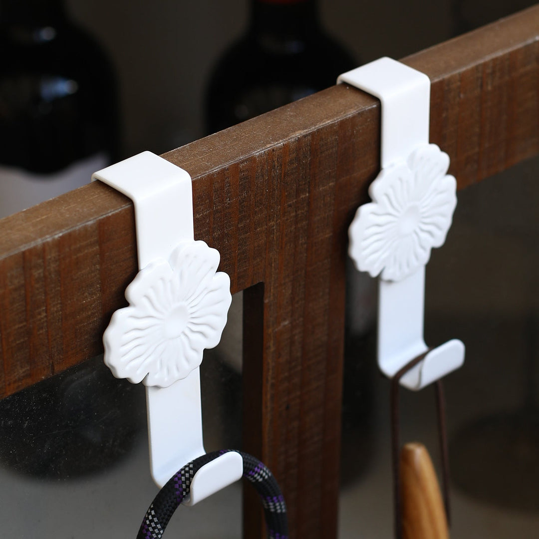 Unisex Wall Hooks with Floral Design Kalsten