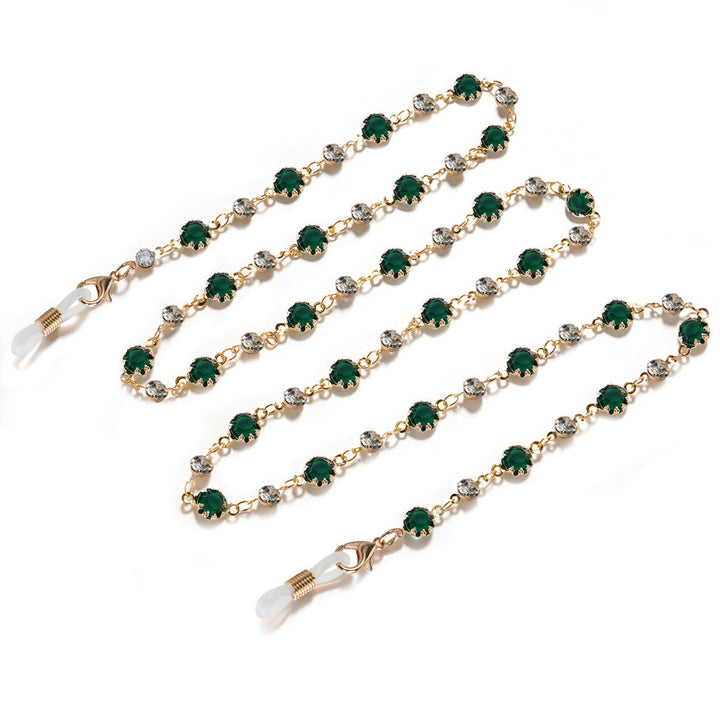 Crystal-Embellished Eyewear Chain kalsten
