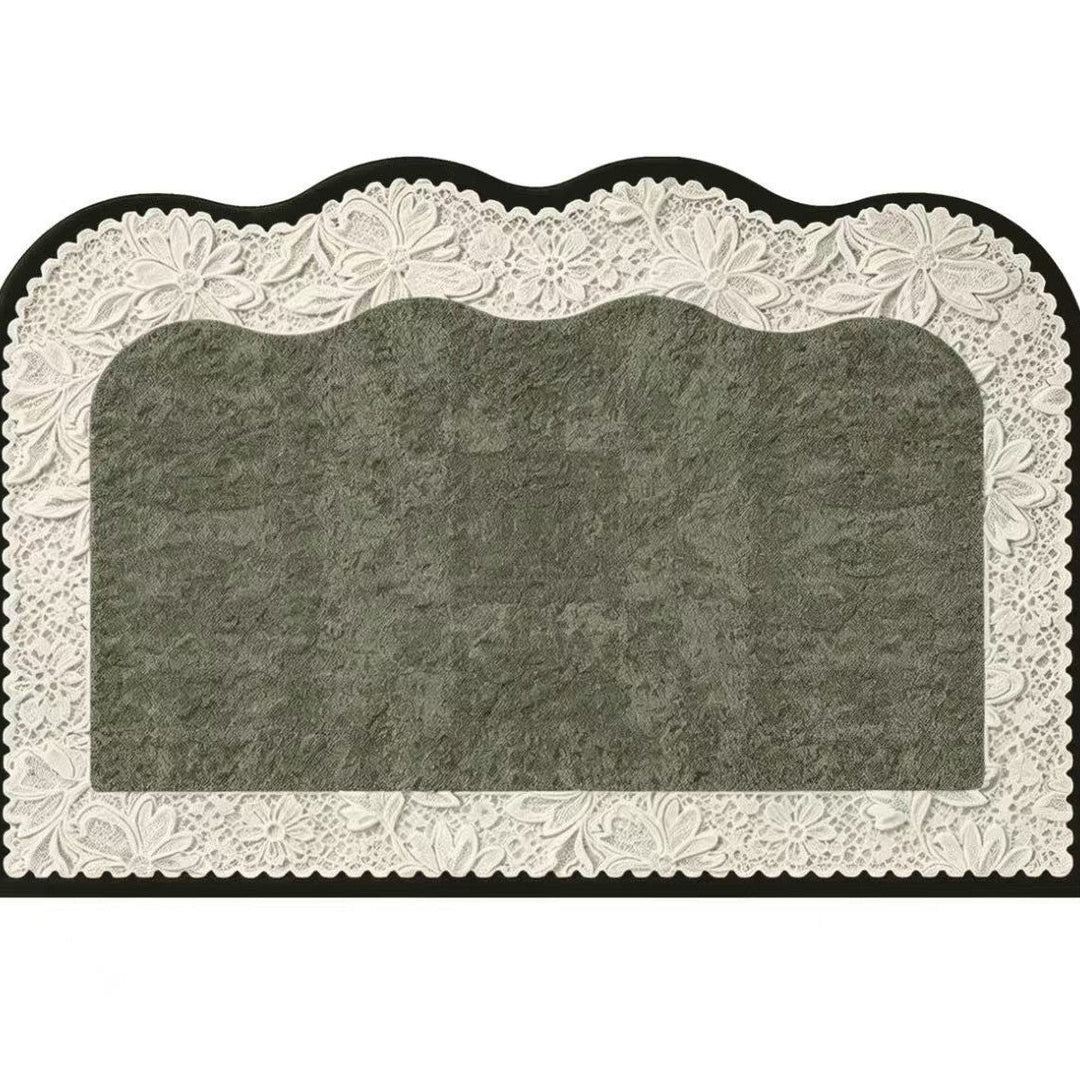 Lace-Edged Decorative Floor Mat Kalsten