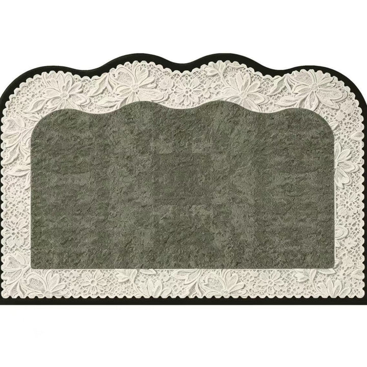 Lace-Edged Decorative Floor Mat Kalsten