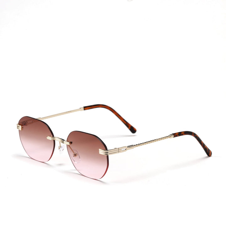 Ladies geometric sunglasses with elegant metal frame Kalsten