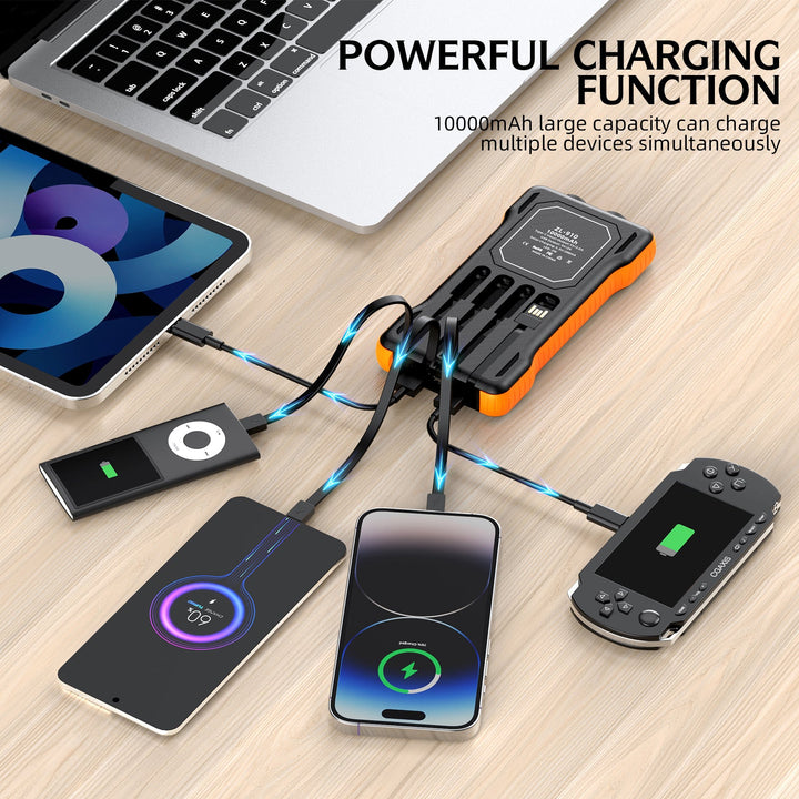Solar Powerbank with Integrated LED Light Kalsten