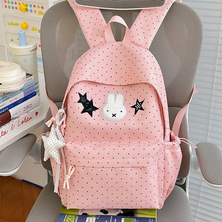 Cute Plush Illustrated Rabbit Backpack
