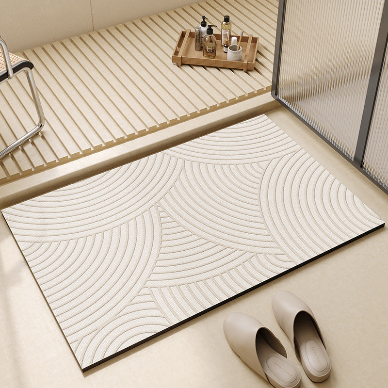 Modern Geometric Bath Mat Kalsten