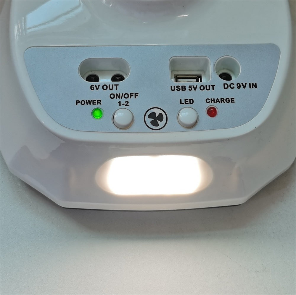 Unisex nan leiser USB table fan with multi-blade design, oscillating tilt function and timer Kalsten