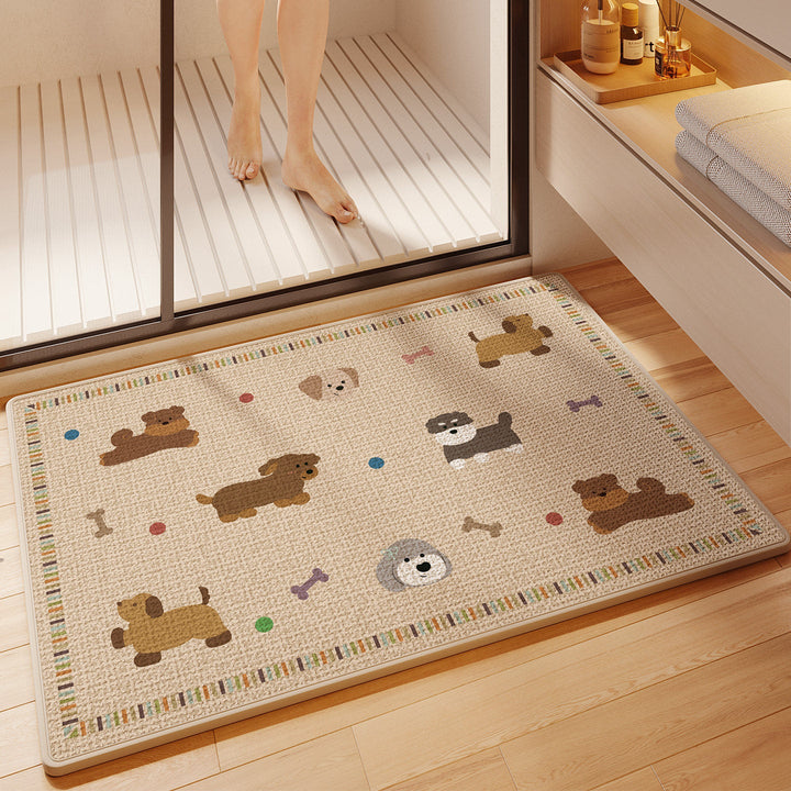 Fun Cartoon Themed Bath Mat Kalsten