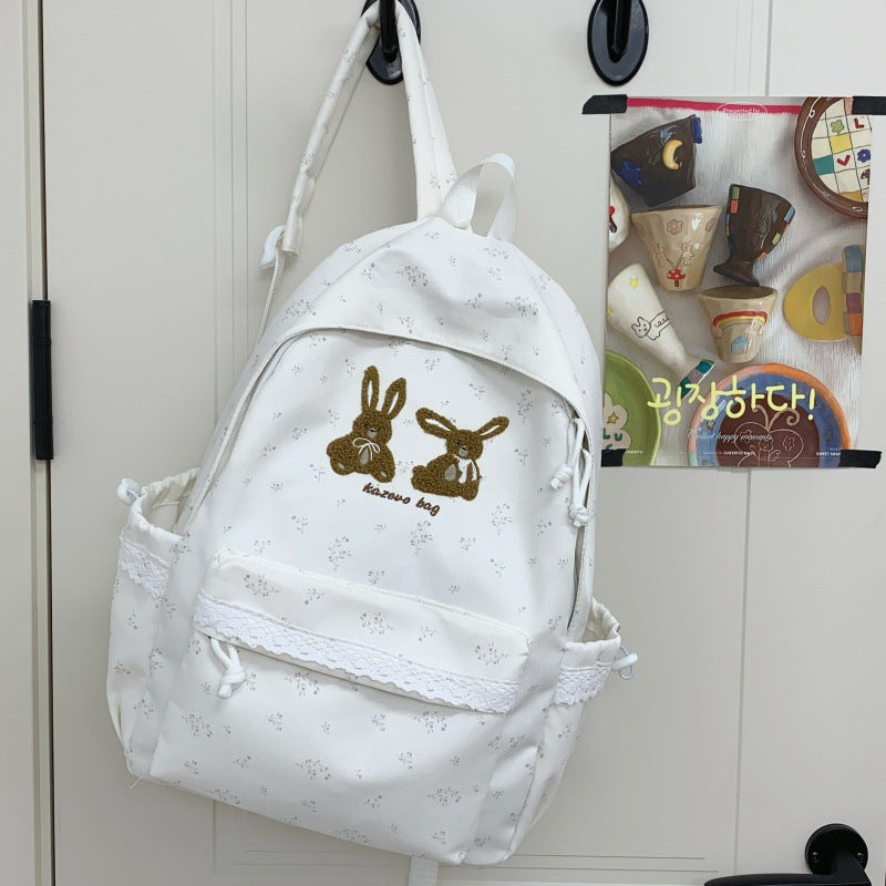 Charming Rabbit-Themed School Backpack