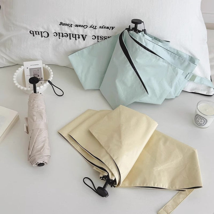 Women portable folding umbrella with wind-resistant mechanism Kalsten