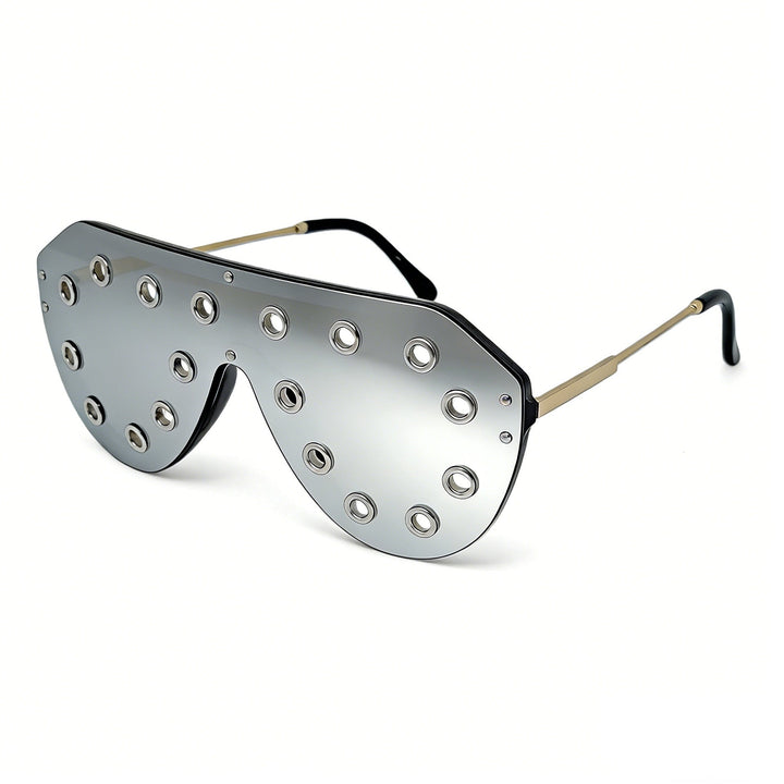 Women's statement sunglasses in futuristic design with decorative elements Kalsten