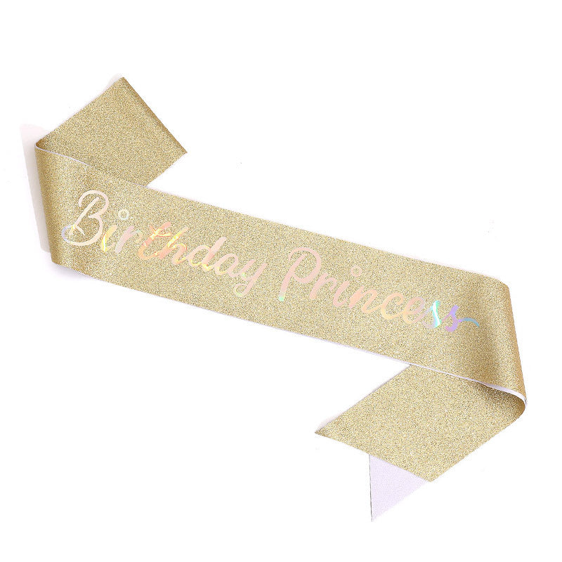 Women's Glittering Birthday Sash Kalsten