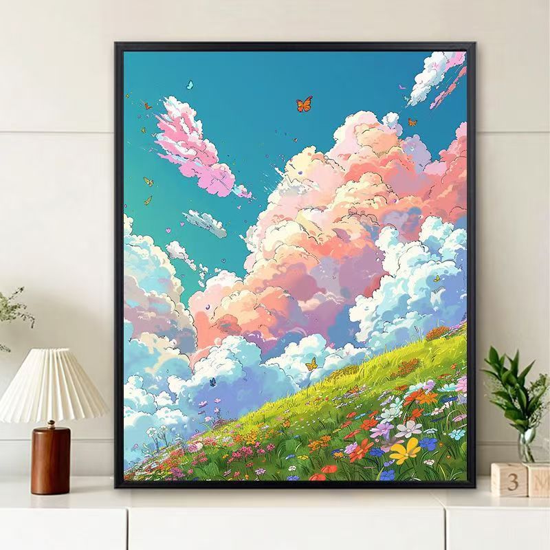 Dreamy Landscape Illustration Canvas Art Kalsten