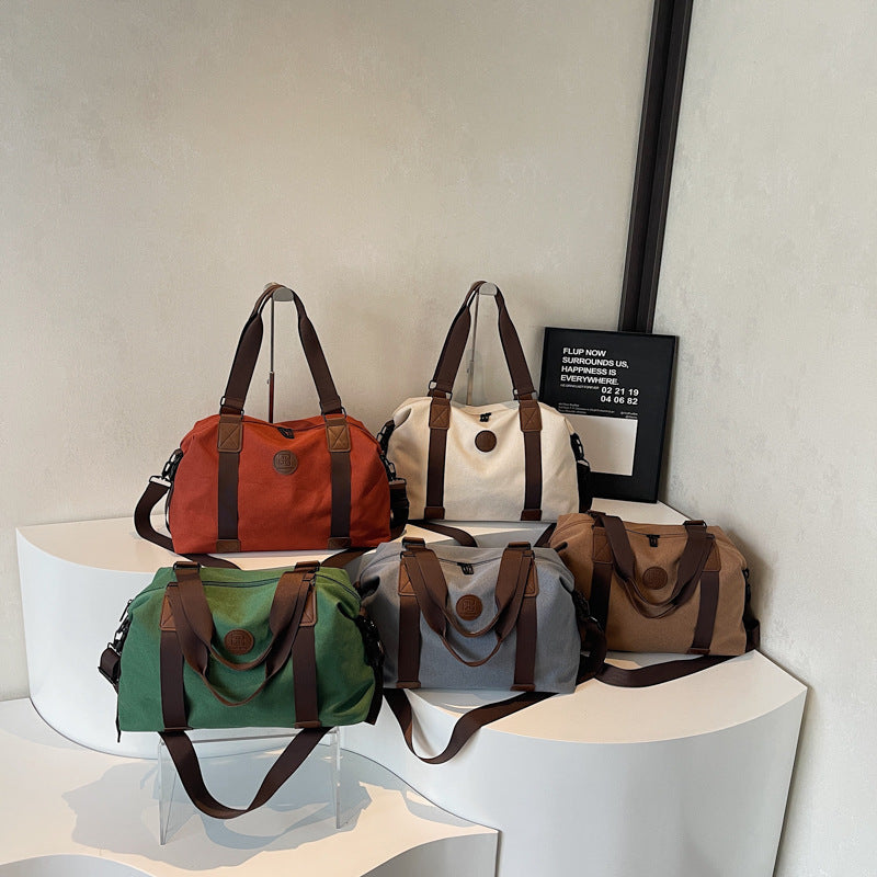 Sporty Duffel Bag With Multiple Compartments And Adjustable Shoulder Strap Kalsten