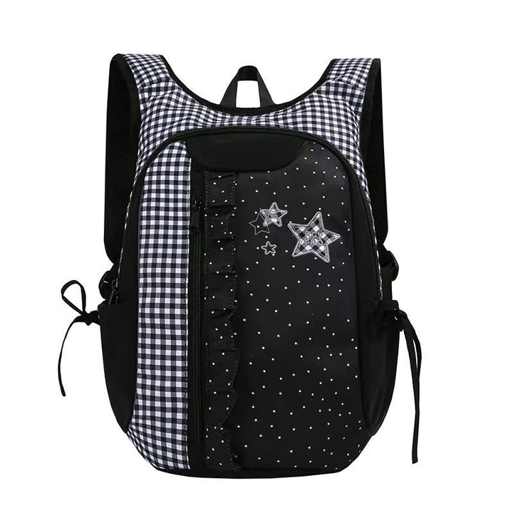Multi-Pocket Ruffle Design Backpack Kalsten