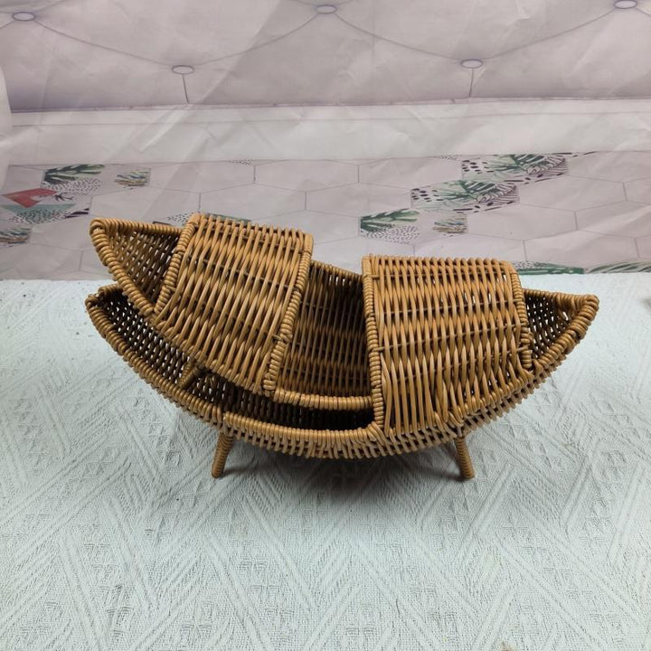 Decorative Woven Boat-Shaped Basket Kalsten