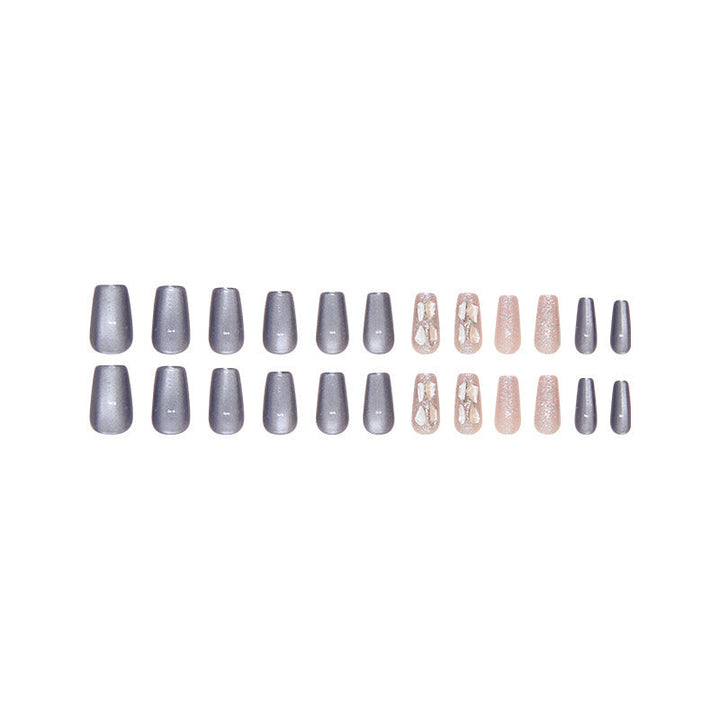 Glamorous Crystal-Embellished Press-On Nail Tips Kalsten