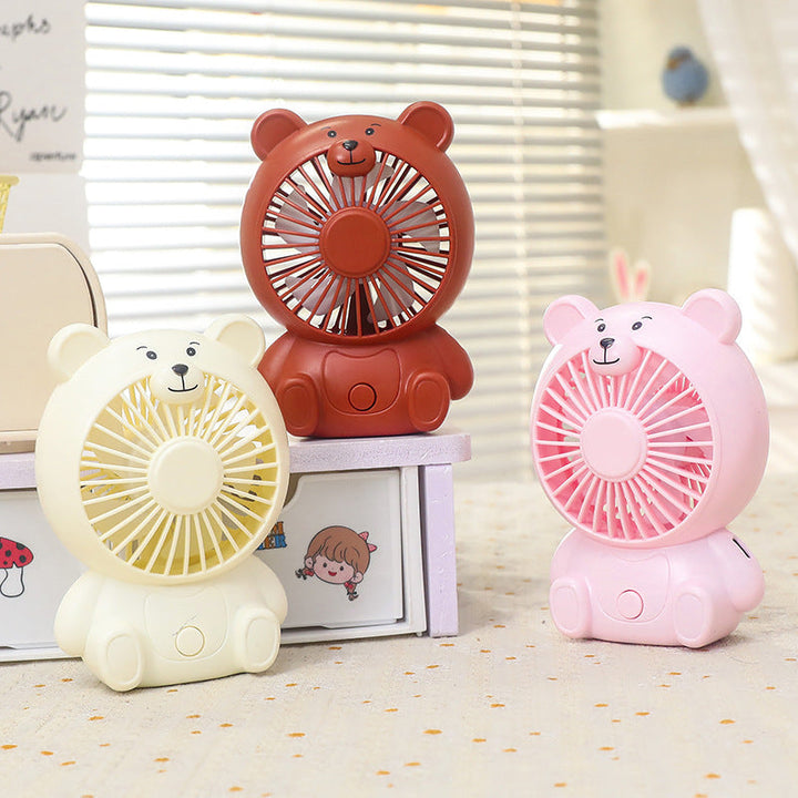 Unisex portable table fan bear shape with USB connection Kalsten