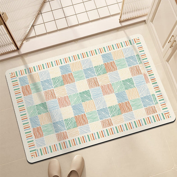 Artistic Patterned Bath Mat