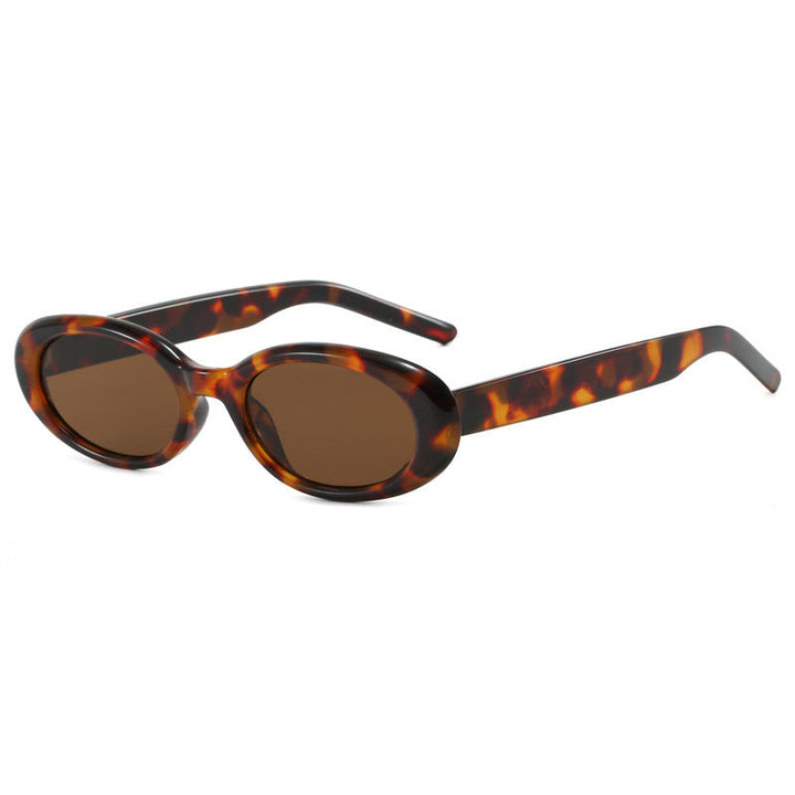 Women's oval sunglasses with transparent effect and UV protection Kalsten