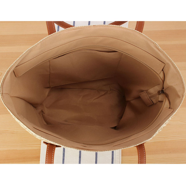 Beach bag with refined leather accents Kalsten