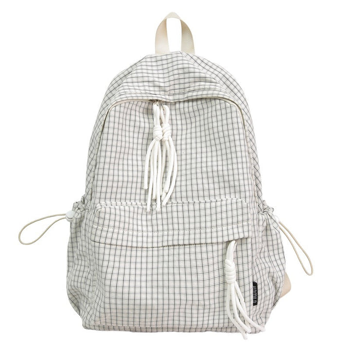 Casual Checkered Backpack