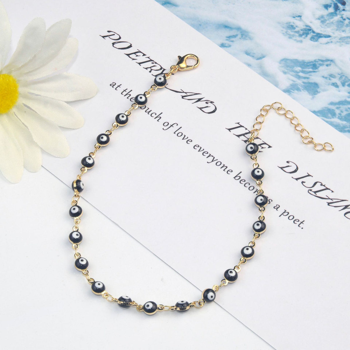 Decorative Eye Charm Anklet Acalora