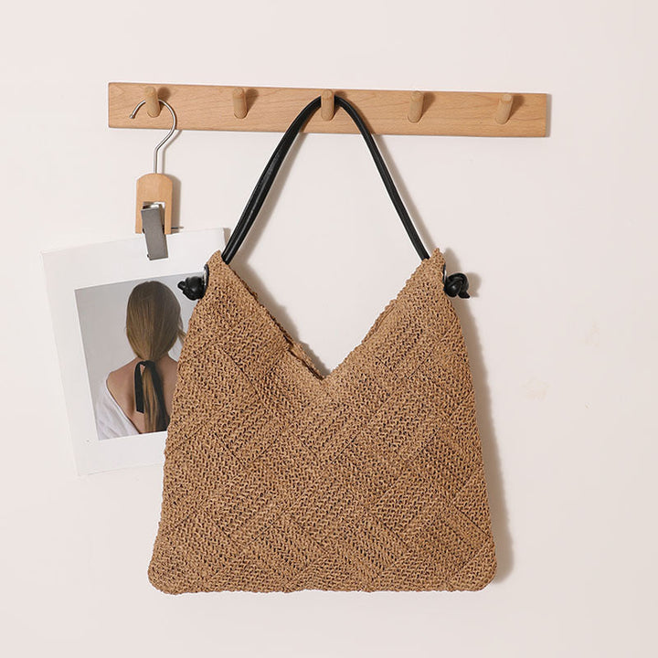 Braided Shoulder Bag Made of Natural Materials Kalsten
