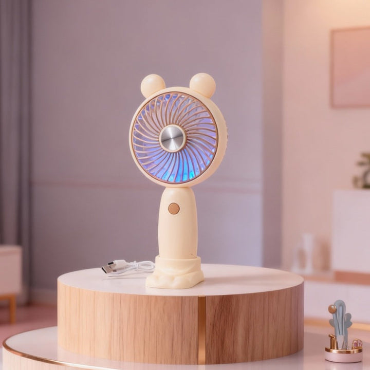 Women's portable hand fan with LED display Kalsten