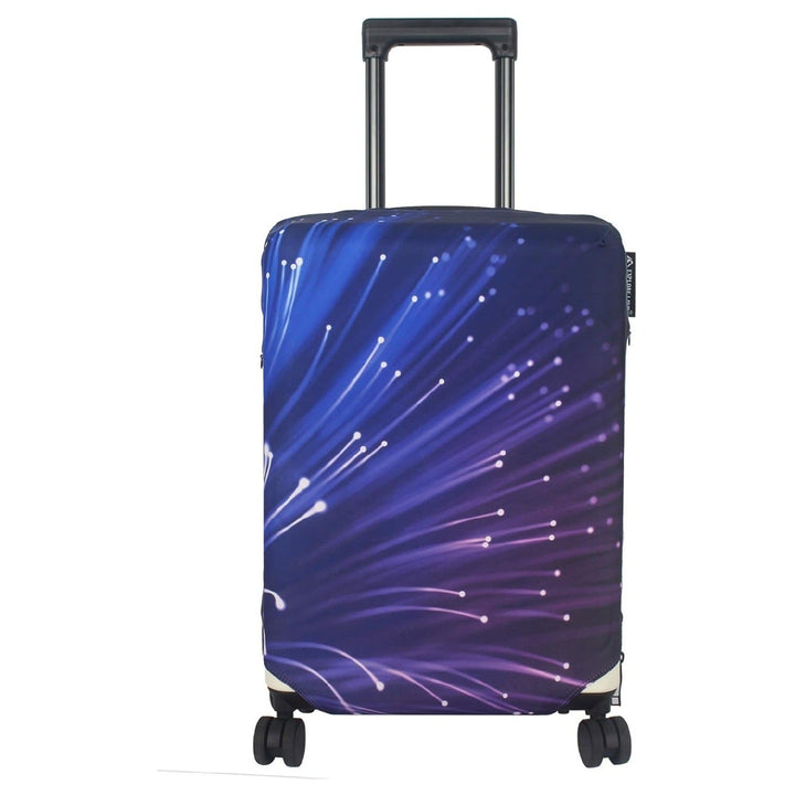 Unisex non-elastic suitcase cover with mandala motif, stretch protective cover for telescopic handle and wheels Kalsten