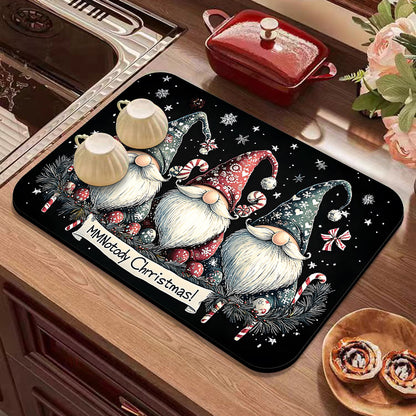 Festive Winter-Themed Kitchen Counter Mat Acalora