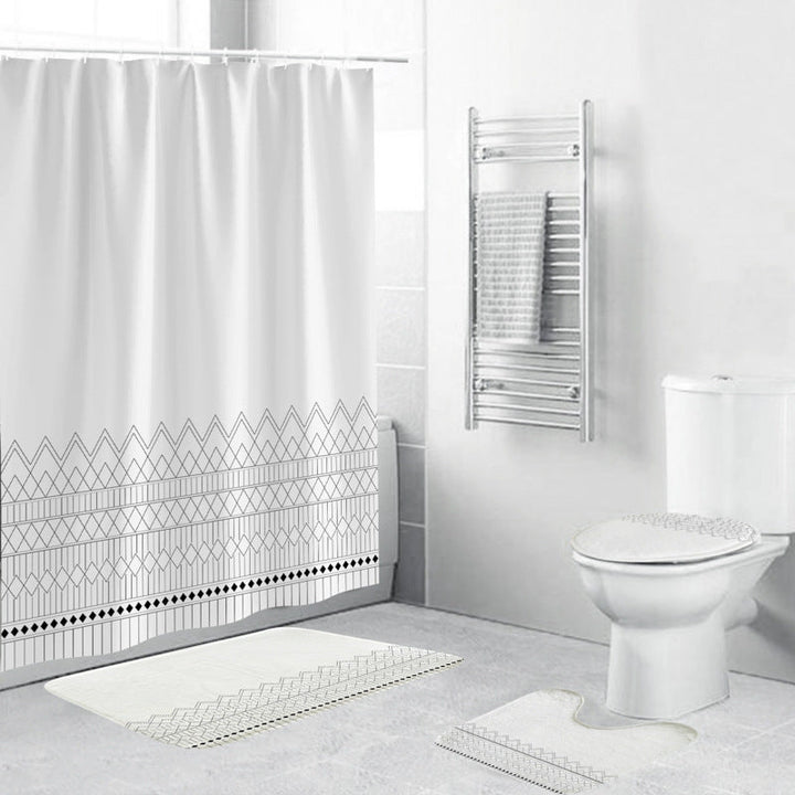 Chevron Pattern Bathroom Set Kalsten