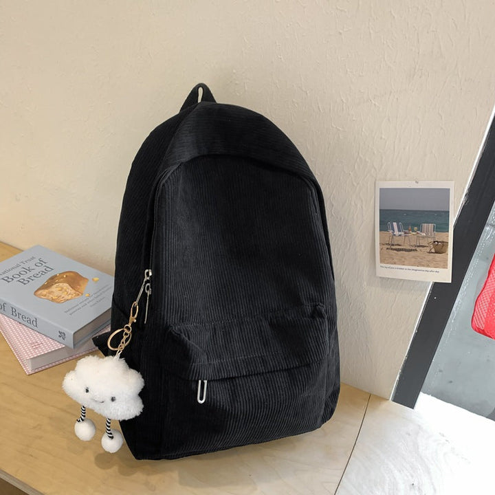 Corduroy Textured Backpack