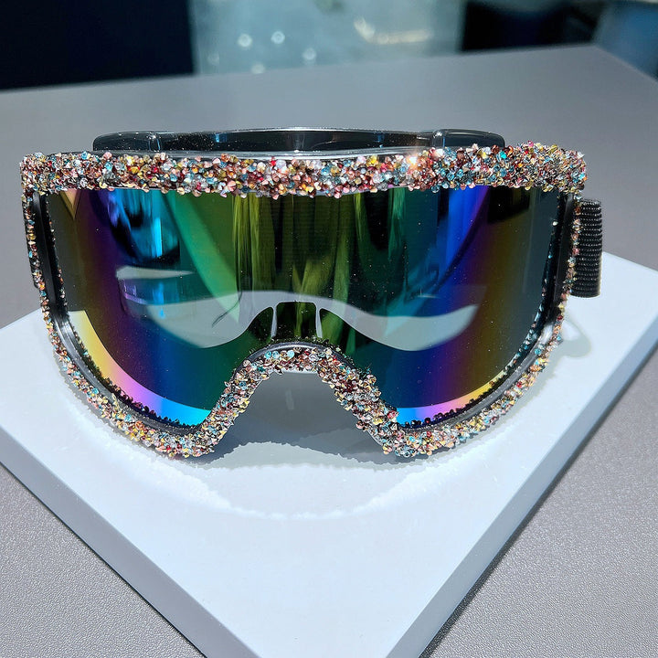 Women's skiing goggles with sparkling crystal decoration Kalsten