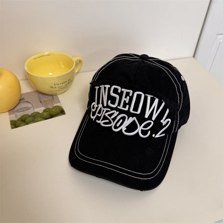 Men's Distressed Casual Graphic Baseball Cap Kalsten