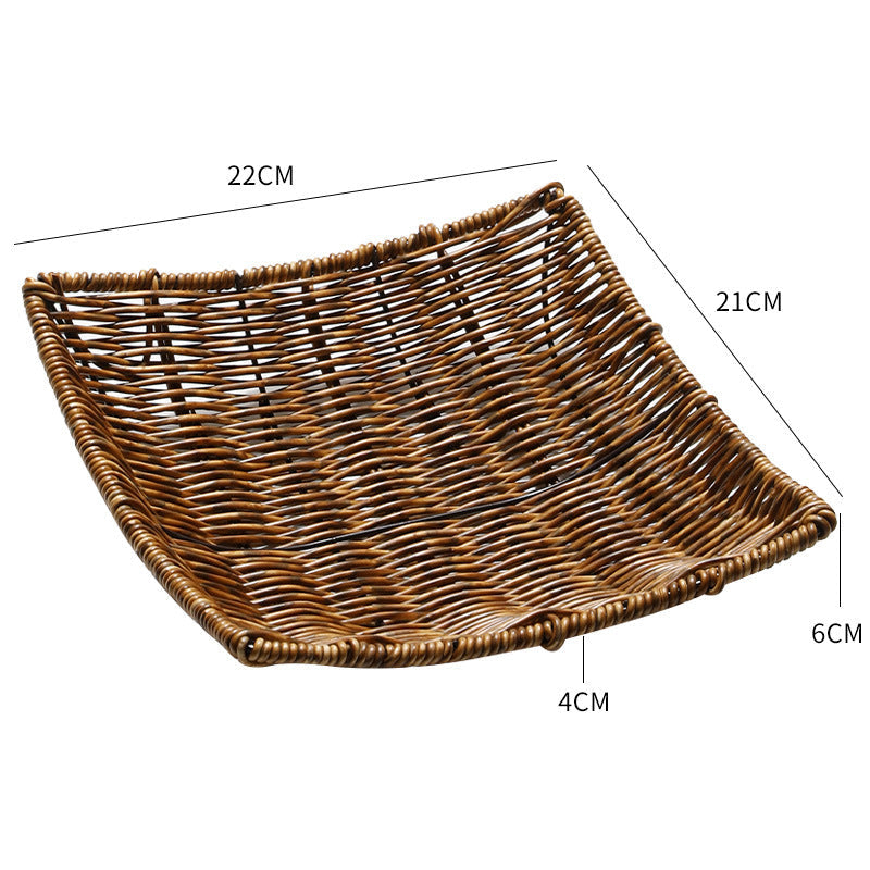 Decorative Handwoven Serving Tray Kalsten
