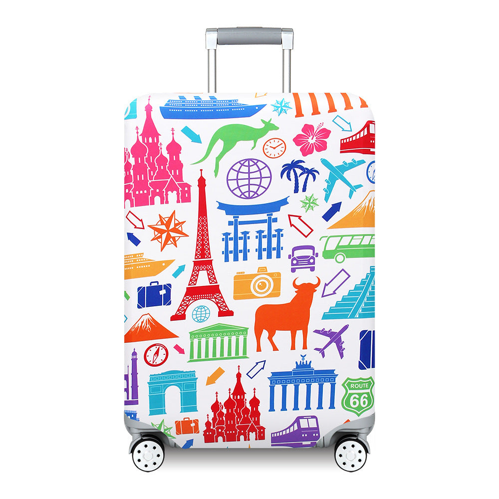 Unisex nan Kids Luggage Cover for Hard Shell Suitcases with Fun Space Design made of Elastic Polyester-Spandex Kalsten