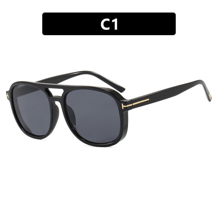 Women's square sunglasses with luxurious plastic frame and mirrored lenses Kalsten