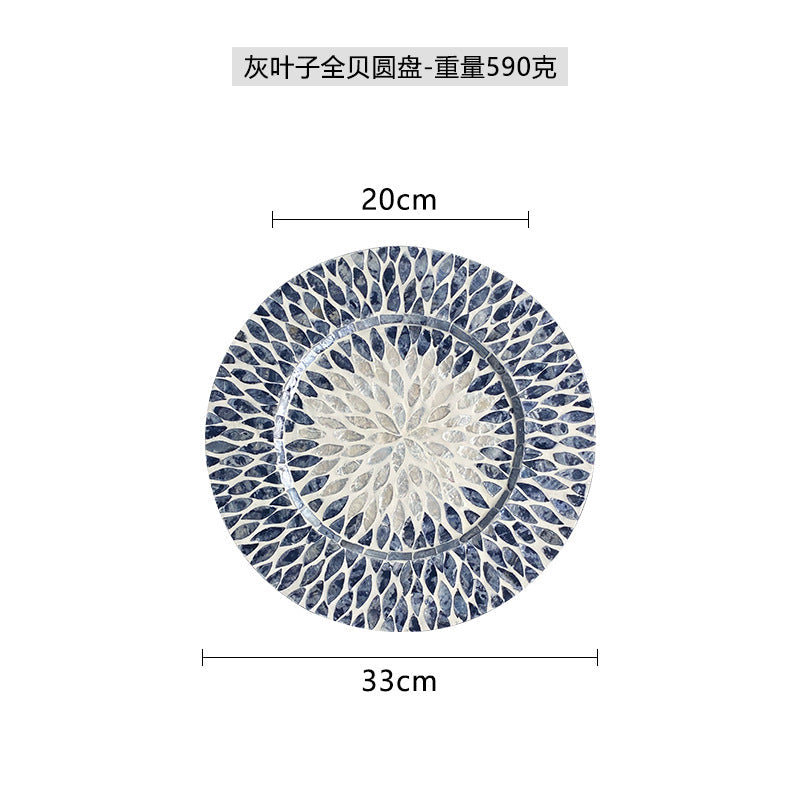 Ladies Elegant Porcelain Serving Platter with Unique Floral Pattern Kalsten