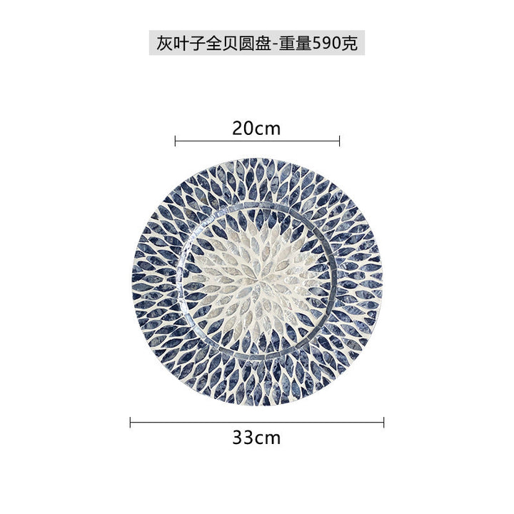 Ladies Elegant Porcelain Serving Platter with Unique Floral Pattern Kalsten