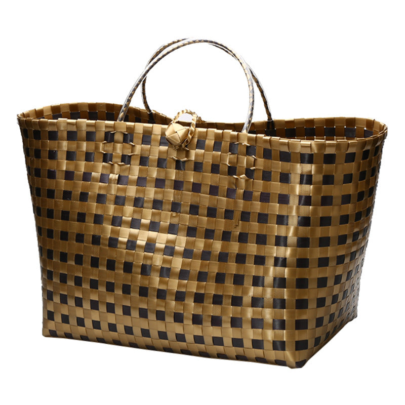 Large Capacity Woven Shopping Tote Kalsten