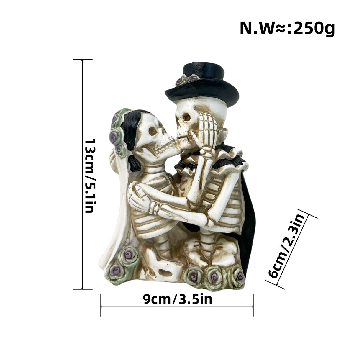 Romantic Skeleton Figure Acalora