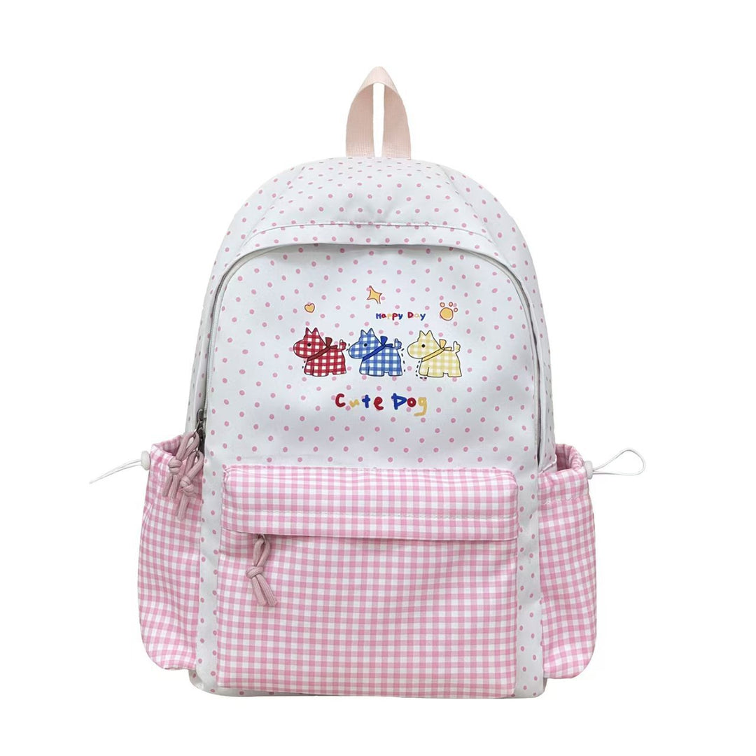Playful Dog Illustration Backpack Kalsten