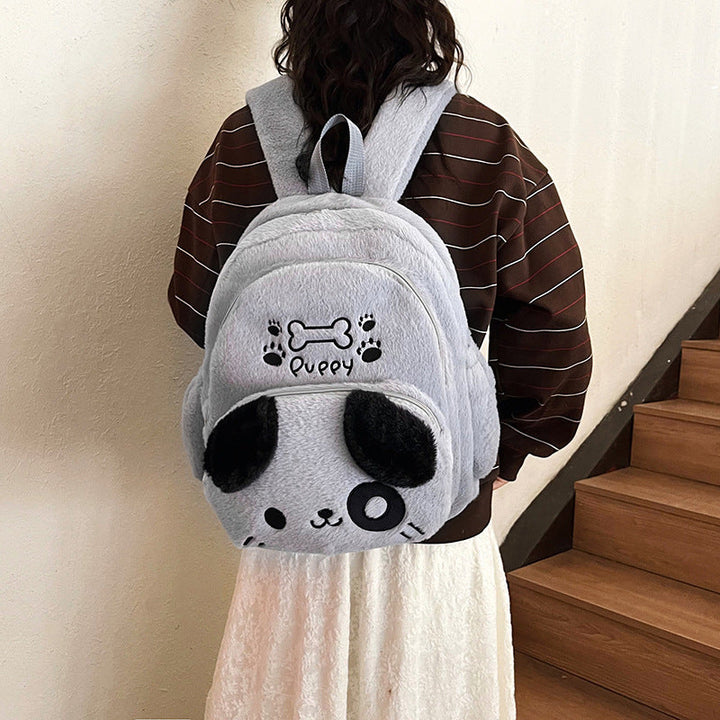 Plush backpack with dog design Kalsten