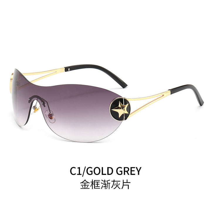 Women's fashionable sunglasses with transparent design and stylish accents Kalsten