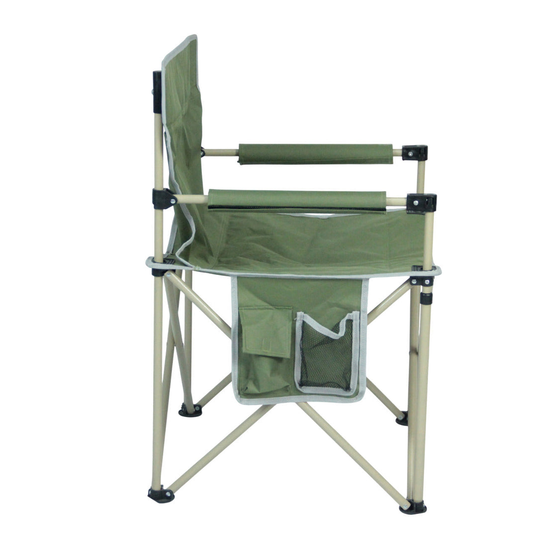 Folding chair with integrated cup holder and carrying bag Kalsten