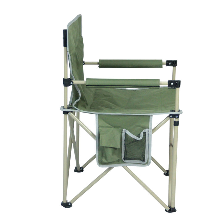 Folding chair with integrated cup holder and carrying bag Kalsten